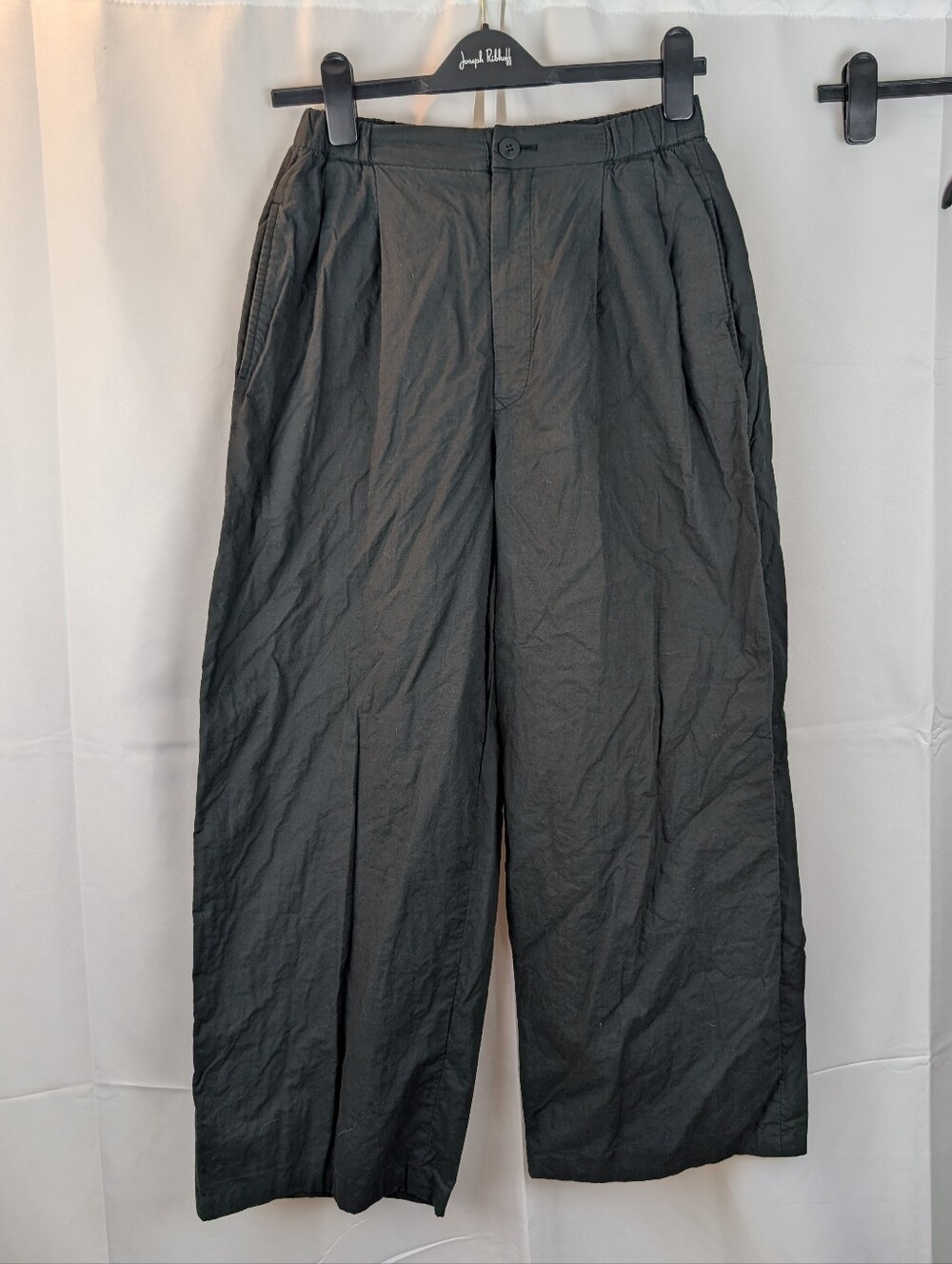 Vintage Issey Miyake Gray Wide Leg Pleated Trousers Made In Hong Kong EG44280